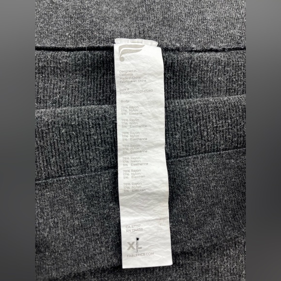 Fabletics Women’s Cloud Seamless High Waisted Midi Pencil Skirt Black Heather XL - Picture 9 of 13